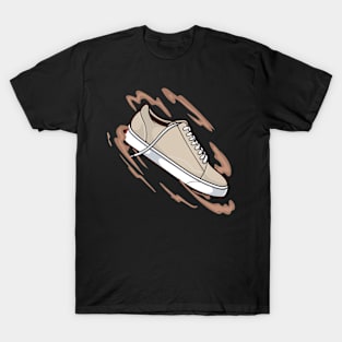 Snake Khaki Skate Sneaker T-Shirt